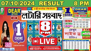 Nagaland State Lottery Dear Finch Evening Monday Weekly Result LIVE 07102024  8 PM Lottery Sambad [upl. by Tizes]