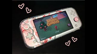 Unboxing  Customizing My Nintendo Switch Lite 💗 [upl. by Sikram895]