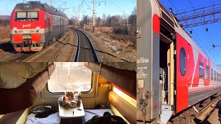 TransSiberian Railway Winter Journey  part 1 Vladivostok  Belogorsk on Train № 007НЭ [upl. by Rhpotsirhc]