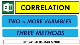 CORRELATION KARL PEARSON IN EXCEL [upl. by Maritsa10]