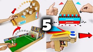 5 Amazing Cardboard Games Compilation [upl. by Pollock958]