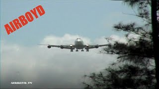 JAL Boeing 747F Landing Kai Tak Airport 1998 [upl. by Nelli975]