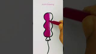 Glitter 🪩 balloon🎈Acrylic Painting l Art and Craft for Kids shortsvideo painting art shorts [upl. by Portie]