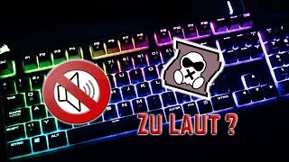 TASTATUR ZU LAUT EINFACHER TRICK ZUR LÖSUNG Tutorial  Review [upl. by Yecnay]