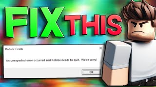 How To Fix Roblox Crashing Freezing On PC 2024 [upl. by Anne-Marie]