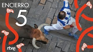 QUINTO ENCIERRO de San Fermín 2022  Toros de Cebada Gago [upl. by August585]