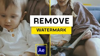 How to Remove Watermarks from Videos in After Effects No Plugins Needed [upl. by Aiekan419]