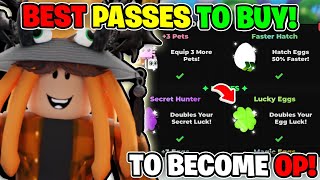 🤩👆 THE BEST GAMEPASSES TO BUY In Roblox Tapping Legends Final [upl. by Yrrej]