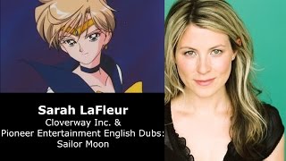 Haruka Amara TenohSailor Uranus English amp Japanese Voice Comparison [upl. by Anived]