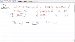 Ionic Equilibria III Hydrolysis Equilibrium Constant [upl. by Savina]