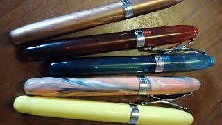 Noodlers Ahab fountain pen review A great affordable flex nib pen but it does require work [upl. by Aihseken]