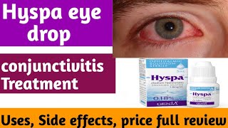 Hyspa eye drop  sodium hyaluronate conjunctivitis treatment lubricating eye drops kaise istemal [upl. by Gonsalve]