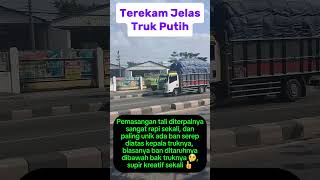 Pemasang terpalnya sangat rapi dan unik shorts shortvideo trukindonesia highway [upl. by Yorztif173]