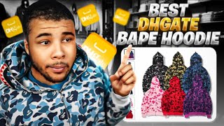 BEST 11 BAPE HOODIE From DHgate Review [upl. by Assinna]