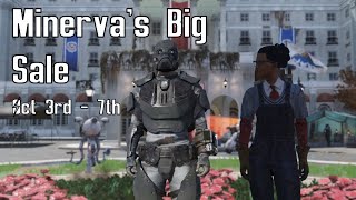 Fallout 76 Minervas Big Sale Location Covert Scout Armor BOS recon Jetpack [upl. by Eet]