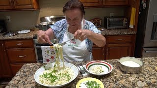 Italian Grandma Makes Fettuccine Alfredo [upl. by Enrahs656]