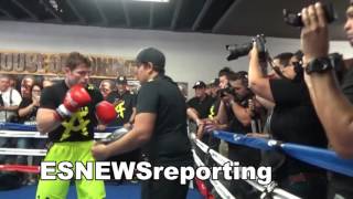 AMIR KHAN vs CANELO on For MAY 7 2016 EsNews Boxing [upl. by Eedia847]