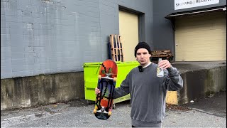 Skateboarding on a back alley dumpster on Vancouver Island  part of Canadian Heritage [upl. by Harlene785]