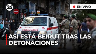 🔴 Así se encuentra BEIRUT tras las DETONACIONES de buscapersonas en todo el LÍBANO [upl. by Angelo622]