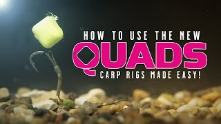 CARP RIGS MADE EASY How to use the NEW Quads  PopUp Rig Tutorial Mainline Baits Carp Fishing TV [upl. by Corvese]