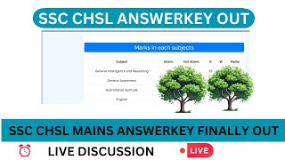 ssc chsl mains answer key out [upl. by Anneirb872]