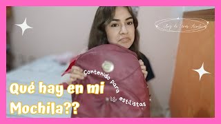 QUÉ HAY EN MI MOCHILA 😱🤩 ver estudiante de estilismo [upl. by Lleret]