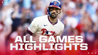 Highlights from ALL games on 914 Bryce Harpers 2 HRs help Phillies beat Mets Red Sox top Yanks [upl. by Osric529]