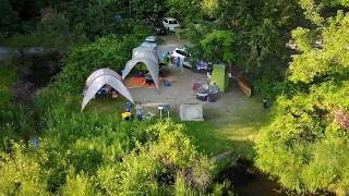 Camping in Half Moon Pond State Park VT July 2017 [upl. by Jamnis916]