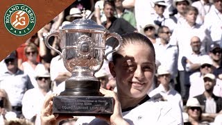 French Open Emotions  Jelena Ostapenko wins the tournament  RolandGarros 2017 [upl. by Ynneb]