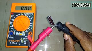 multimetro digital como usar para probar capacitor  condensador de forma simple y sencilla [upl. by Won]