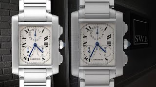 Cartier Tank Francaise Steel Chronoflex Mens Watch W51001Q3  SwissWatchExpo [upl. by Gemini]