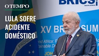 Lula sofre acidente em casa e cancela viagem à Rússia [upl. by Blakelee]