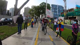 Colombianos en Perú protestan en la embajada SAN ISIDRO LIMA 2021  Colombians in Peru [upl. by Zeralda838]