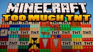 Minecraft Too Much TNT Mod  35 New TNTs [upl. by Eybba]