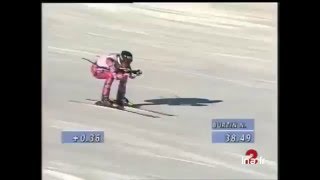 Nicolas Burtin wins downhill Kvitfjell 1998 [upl. by Irret]