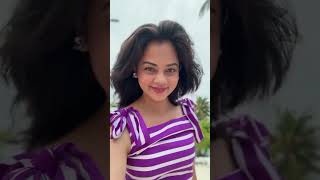 Embracing The Maldives Vibe with a Brand New Style💜  Anitha Sampath Vlog shorts [upl. by Claudie358]