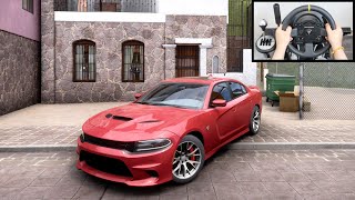 Forza Horizon 5 Dodge Charger vs Police Chase Steering Wheel Gameplay [upl. by Chariot224]