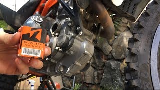 KTM 690 Enduro R Oil Change  How To Video [upl. by Thilda]