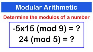 Introduction to Modulo Arithmetic With Solved Examples  SHS 2 CORE MATH [upl. by Hardden542]