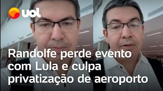 Randolfe perde evento com Lula e culpa privatização do Aeroporto de Macapá veja vídeo [upl. by Zednanreh510]