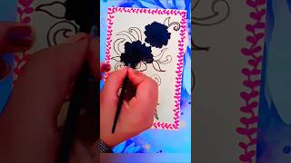 How to make easy flowers painting tutorialshots ytshorts art by jyoti [upl. by Kirbie]