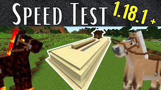 Minecraft Tutorial  Animal Speed Test  118 119 [upl. by Anairotciv9]