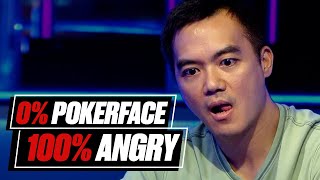 0 Pokerface 100 Angry Moments ♠️ PokerStars [upl. by Esyahc667]