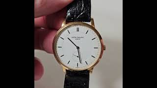 Patek Philippe Calatrava 3893  gold manual [upl. by Shulem8]