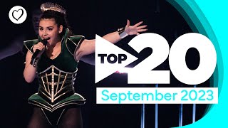 Eurovision Top 20 Most Watched September 2023  UnitedByMusic [upl. by Eselrahc]