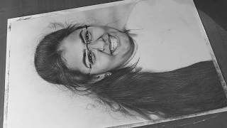 Realistic Graphite Portrait Custom Work [upl. by Ailuj]