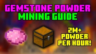 The FULL Gemstone Powder Mining Guide  Hypixel SkyBlock [upl. by Ecnerrat]