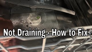 Fixing A Dishwasher That Wont Drain [upl. by Phillips]