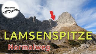 Lamsenspitze  2508 m  Normalweg von Gramaialm  Bergtour UIAA I und BC mit allen Infos [upl. by Lantha]