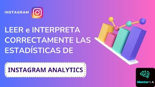 Instagram Analytics Cómo leer las estadísticas de Instagram [upl. by Moia]